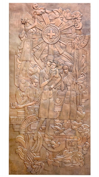 《白衣使者》长12.4米 安放：淄博